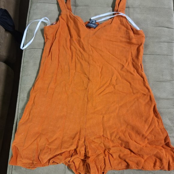 Burnt Orange Romper - Picture 3 of 3